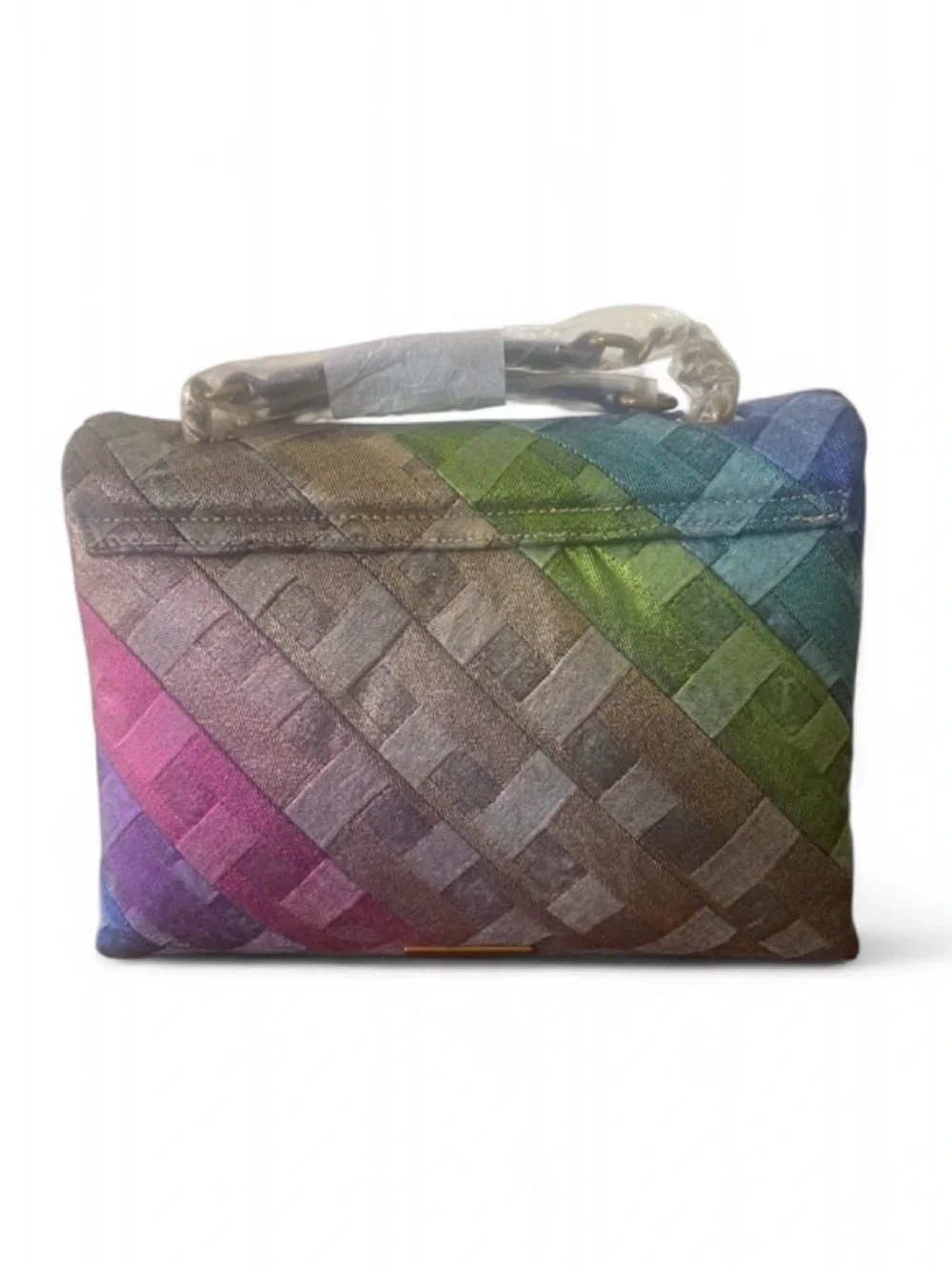 Kurt Geiger Large Kensington Rainbow Denim Shoulder Bag